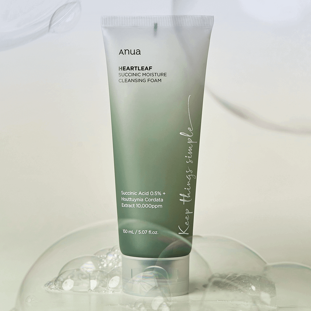 Anua Heartleaf Succinic Moisture Cleansing Foam 150ml – изображение 4 | NetTrade.ee