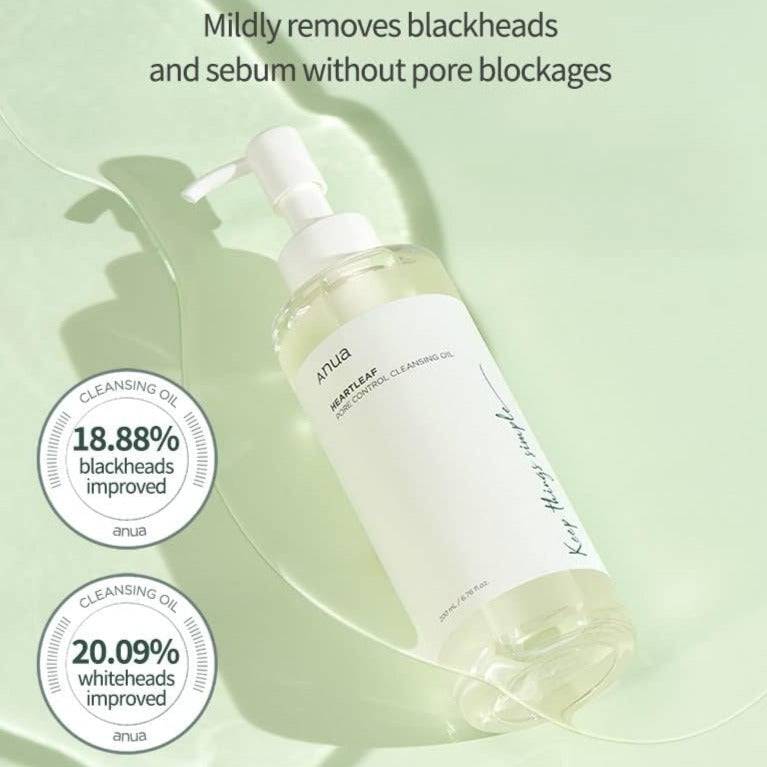 Anua Heartleaf Pore Control Cleansing Oil 200ml – изображение 3 | NetTrade.ee