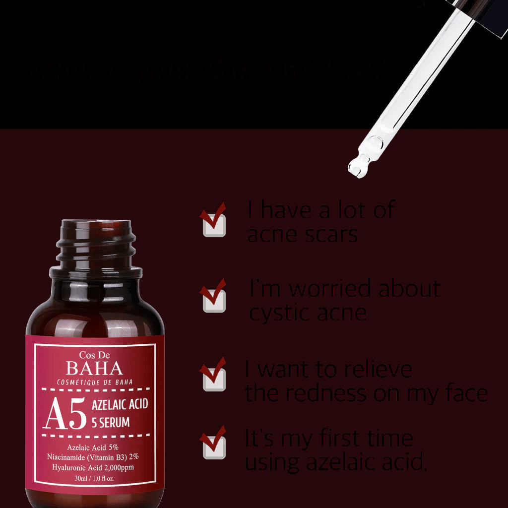 Cos De BAHA A5 Azelaic Acid 5% Serum 30ml – изображение 4 | NetTrade.ee