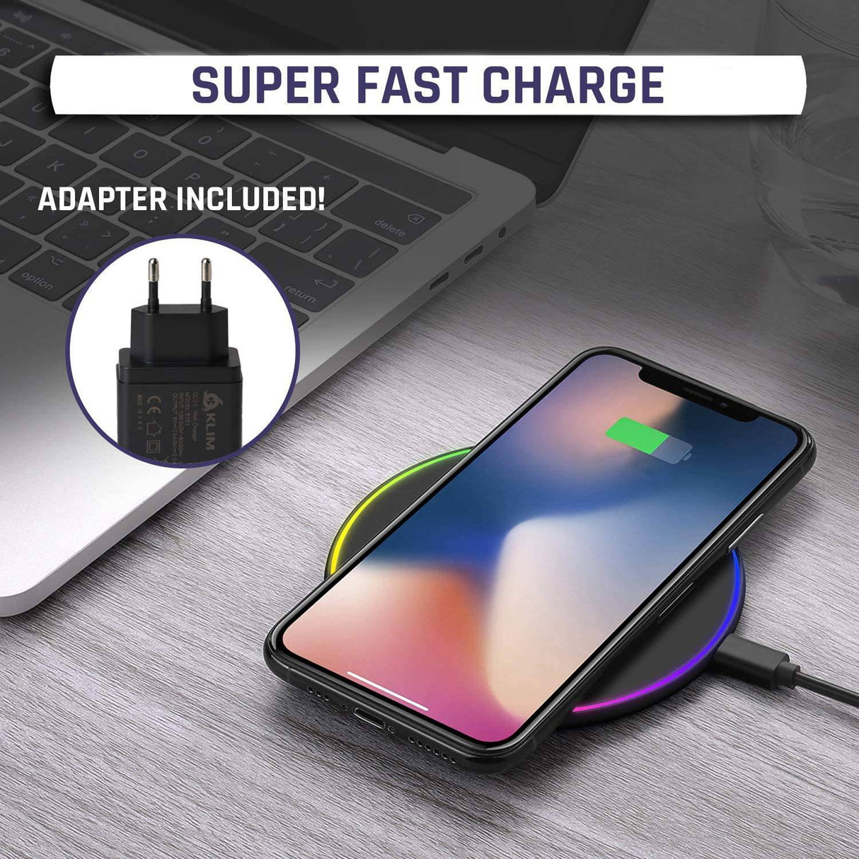 KLIM™ UFO Wireless Charging Pad for Mobile Phones – изображение 2 | NetTrade.ee
