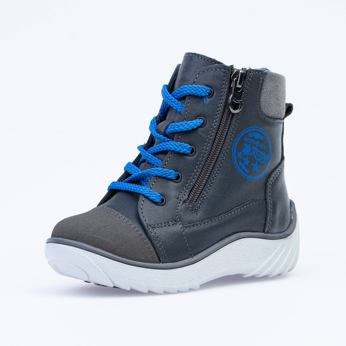 Gray-blue boots genuine leather, KOTOFEY 152266-54 – изображение 3 | NetTrade.ee