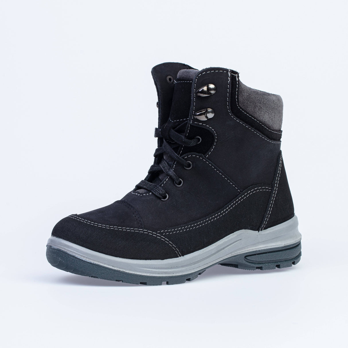 Black-gray boots genuine leather, KOTOFEY – изображение 5 | NetTrade.ee