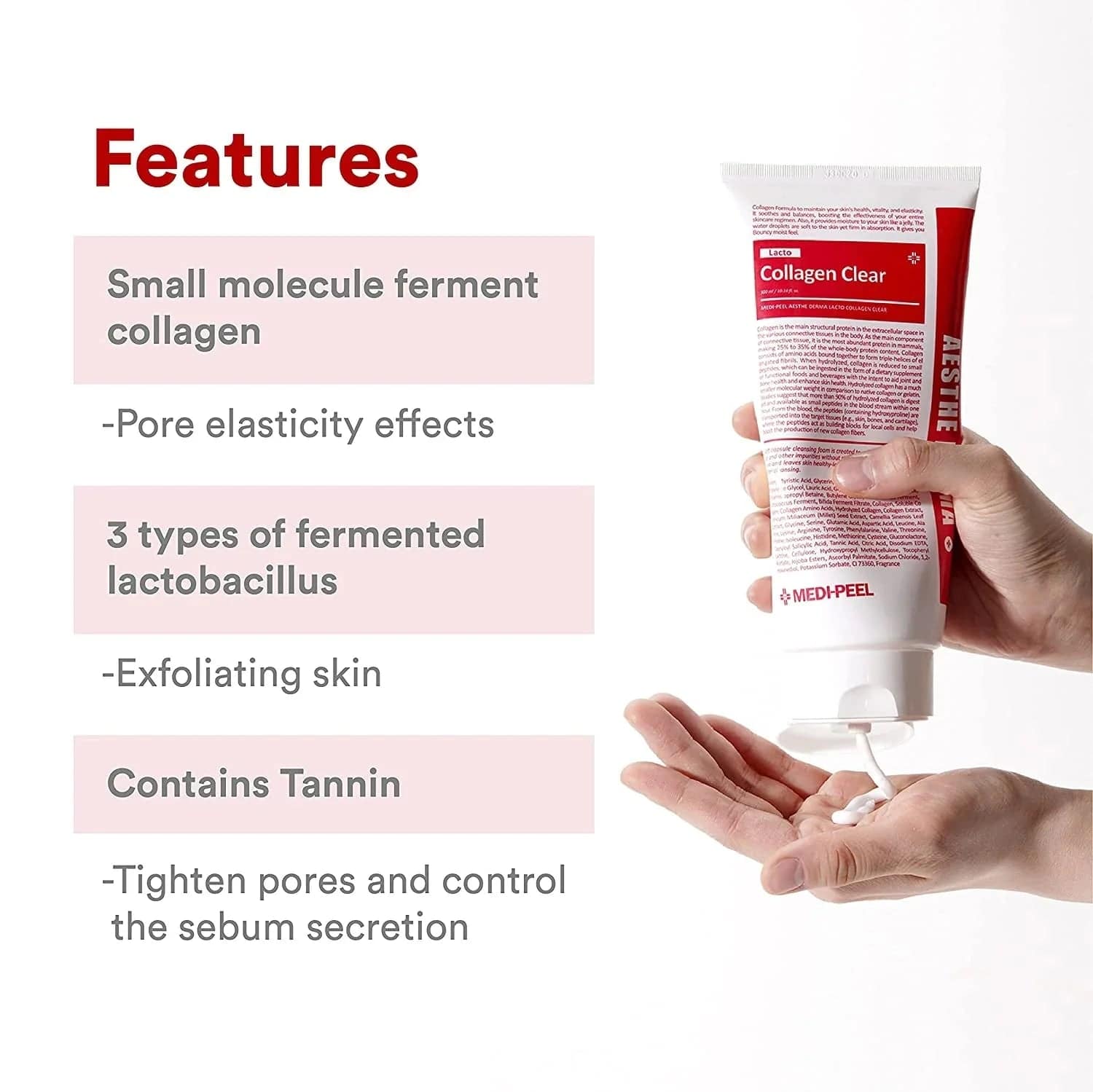 MEDI-PEEL Red Lacto Collagen Clear 2.0 Jumbo 300ml – изображение 4 | NetTrade.ee