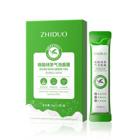 Deep Cleansing Bubble Mask with Green Tea 4g x 12 bags – изображение 2 | NetTrade.ee