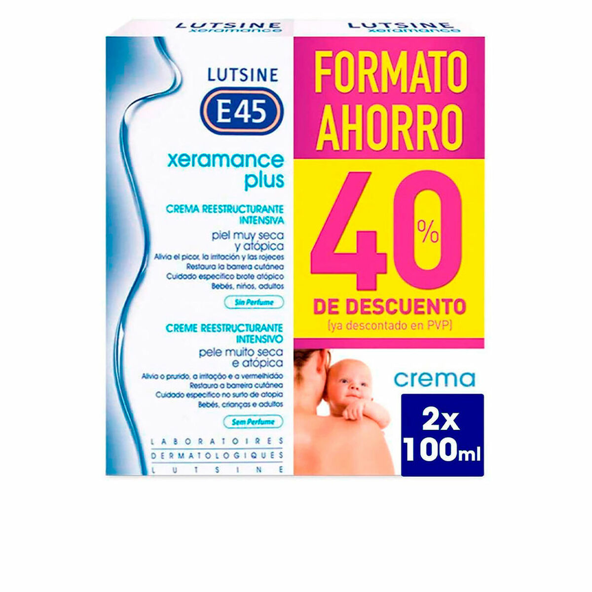 Moisturising Body Cream Lutsine XERAMANCE PLUS 100 ml 2 Units – изображение 1 | NetTrade.ee
