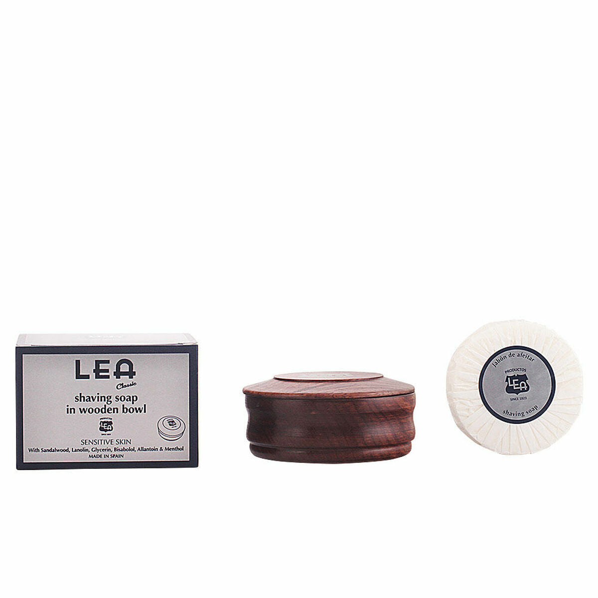 Shaving Soap in Wooden Bowl Lea Classic Sensitive Skin (100 ml) – изображение 1 | NetTrade.ee