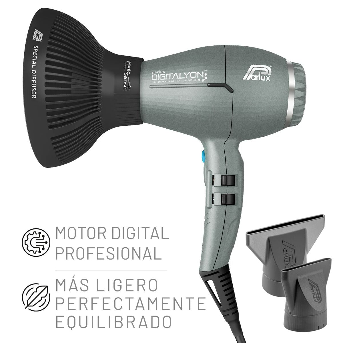Hairdryer Parlux Digitalyon Grey 2400 W – изображение 1 | NetTrade.ee