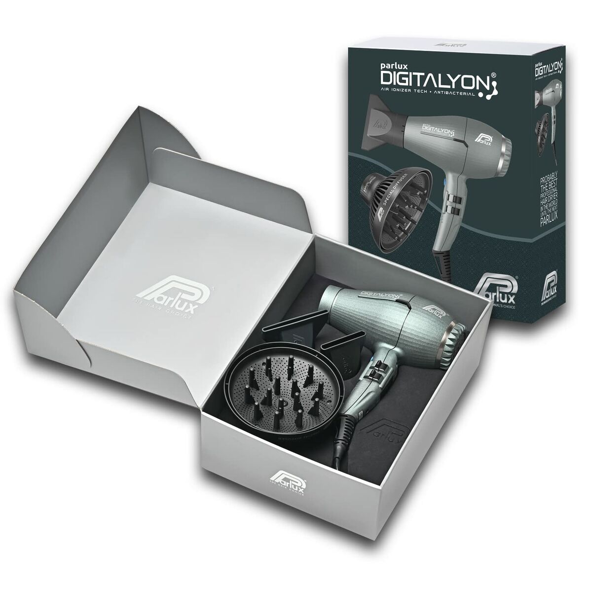 Hairdryer Parlux Digitalyon Grey 2400 W – изображение 2 | NetTrade.ee