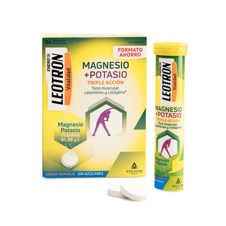 Food Supplement Leotron Magnesium Potassium Orange 54 Units – изображение 1 | NetTrade.ee
