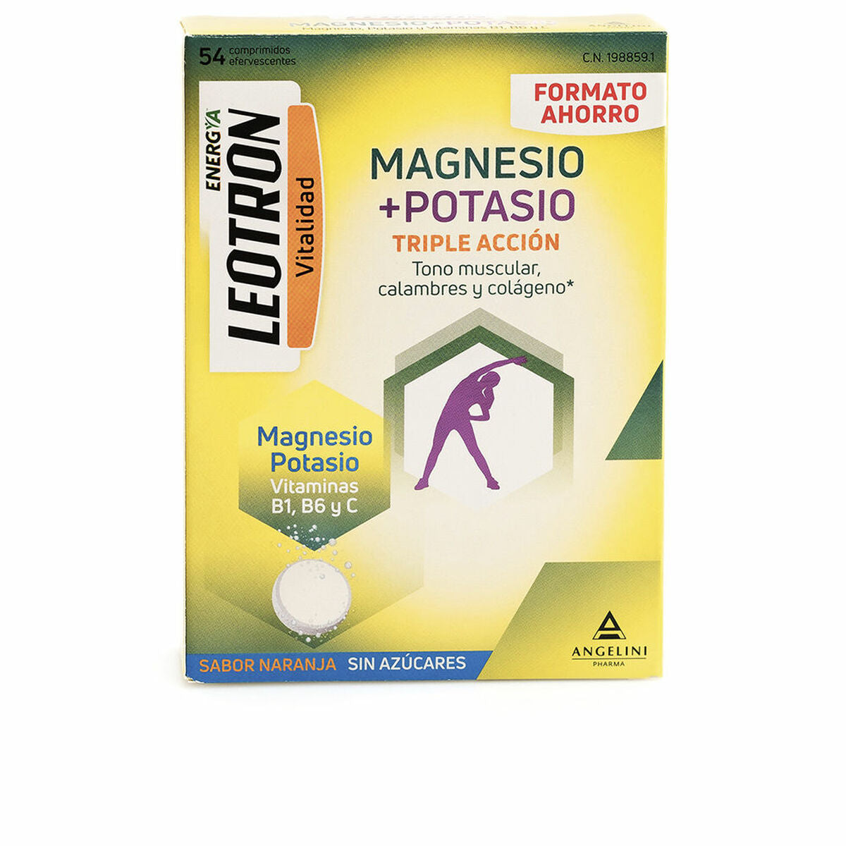 Food Supplement Leotron Magnesium Potassium Orange 54 Units – изображение 2 | NetTrade.ee