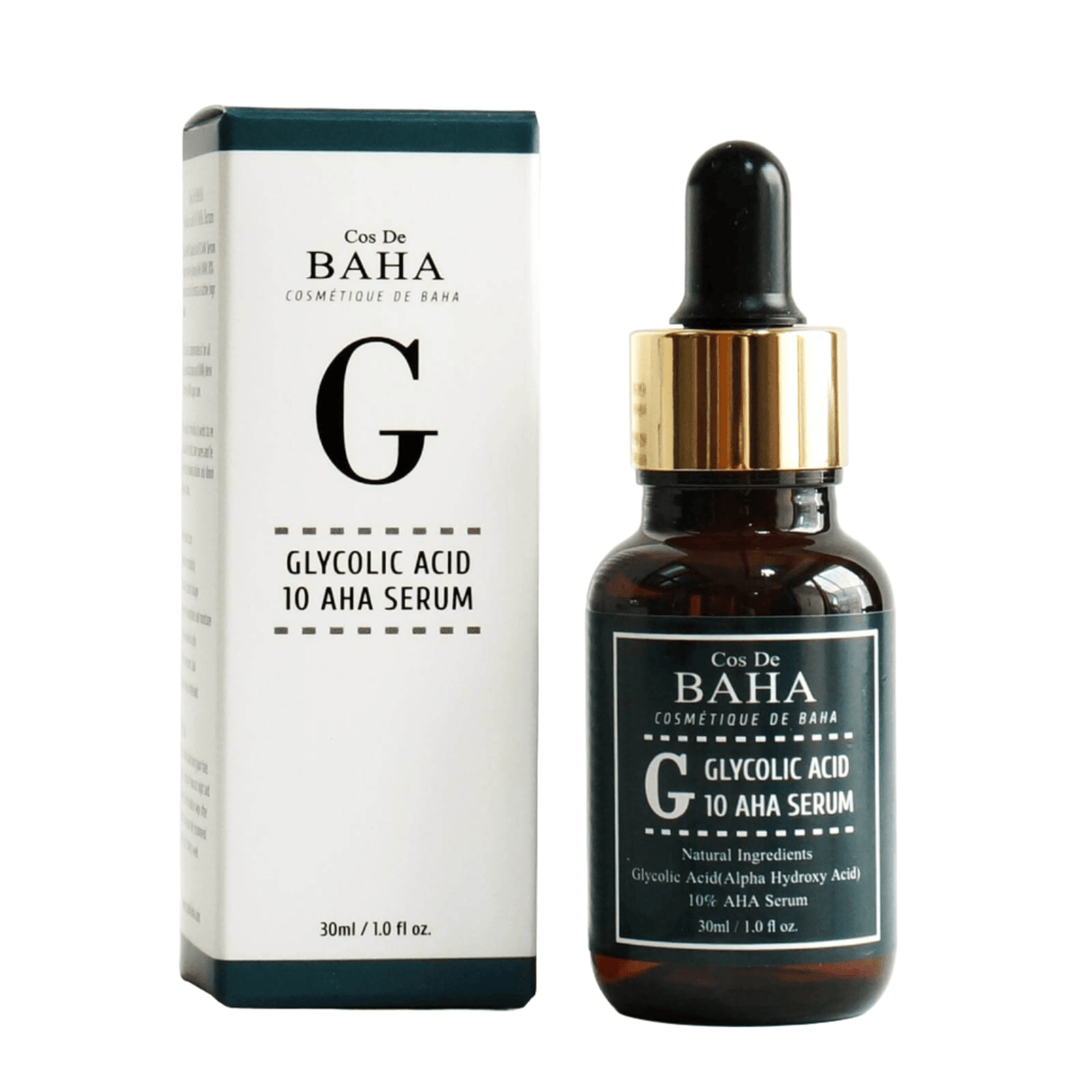 Cos De BAHA G Glycolic Acid 10 AHA Serum 30ml - NETTRADEHOUSE