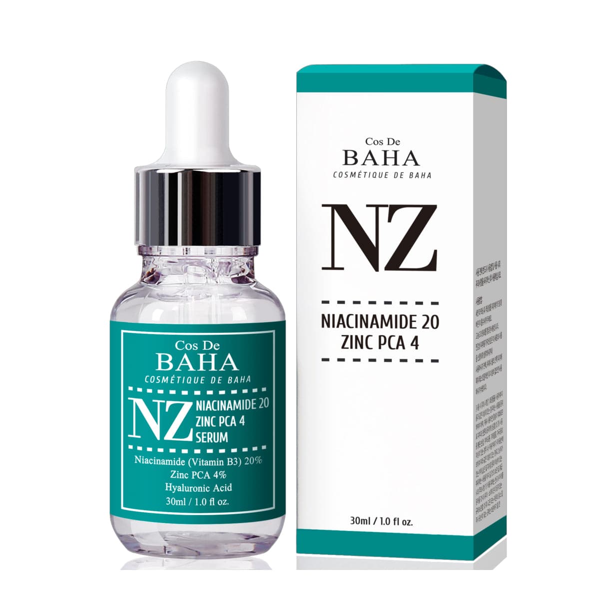 Cos De BAHA NZ Niacinamide 20 Zinc PCA 4 Serum 30ml - NETTRADEHOUSE