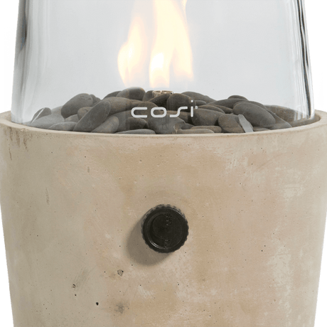 High-Quality Outdoor Gas Lantern Cosiscoop, Cement Round - NETTRADEHOUSE