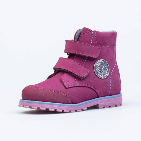 Burgundy-blue boots genuine leather, KOTOFEY - NETTRADEHOUSE