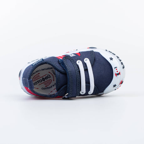 Blue sneakers for boys, textile, Kotofey 131165-11 - NETTRADEHOUSE