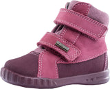 Burgundy infant toddler boots, genuine leather, Kotofey 152178-32 - NETTRADEHOUSE