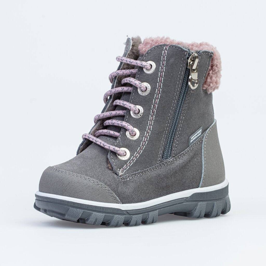 Gray boots genuine leather, KOTOFEY - NETTRADEHOUSE