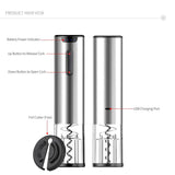 Electric Wine Opener with Rechargeable Li-Ion Battery, Leben - NETTRADEHOUSE