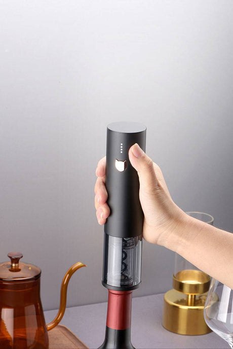 Electric Wine Opener with Rechargeable Li-Ion Battery, Leben - NETTRADEHOUSE