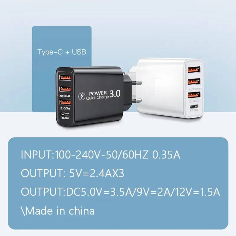 Universal Charger USB Type-C for Home and Traveling - NETTRADEHOUSE