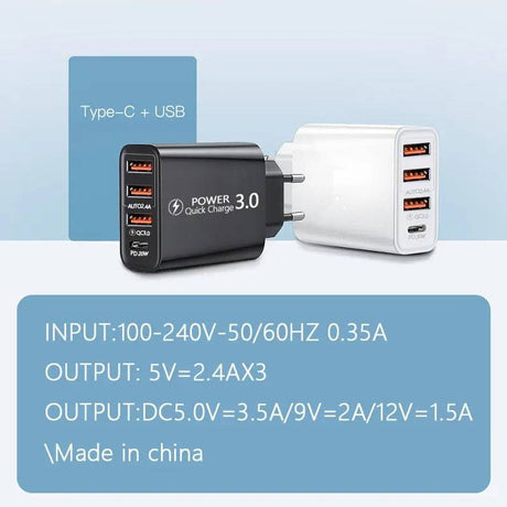 Universal Charger USB Type-C for Home and Traveling - NETTRADEHOUSE