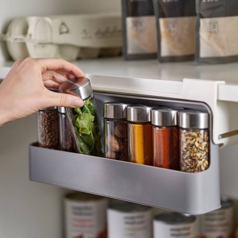 Compact Kitchen Spice Organizer, Seasoning Bottle Storage Rack - NETTRADEHOUSE