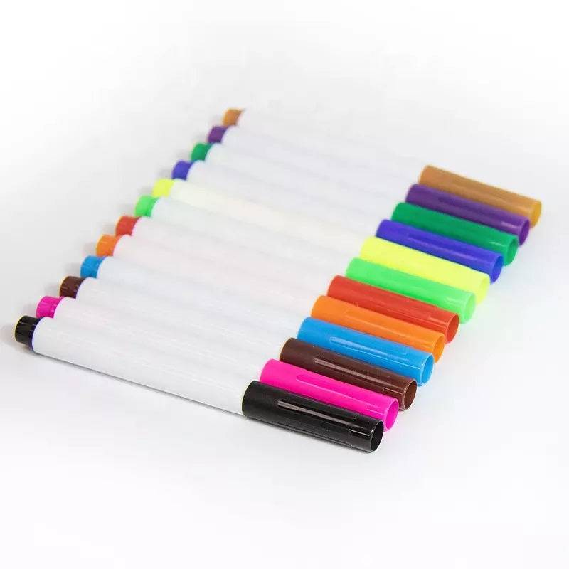 11 Colors Magic Floating Marker and Ceramic Spoon
