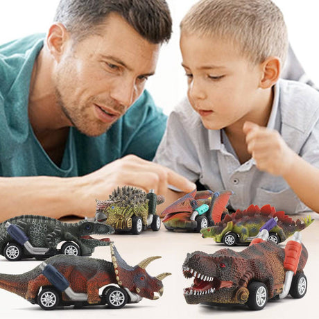 Dinosaur Truck Set for Kids Who Love Dinosaurs and Cars