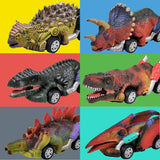 Dinosaurusrekka-autosarja lapsille, jotka rakastavat dinosauruksia ja autoja