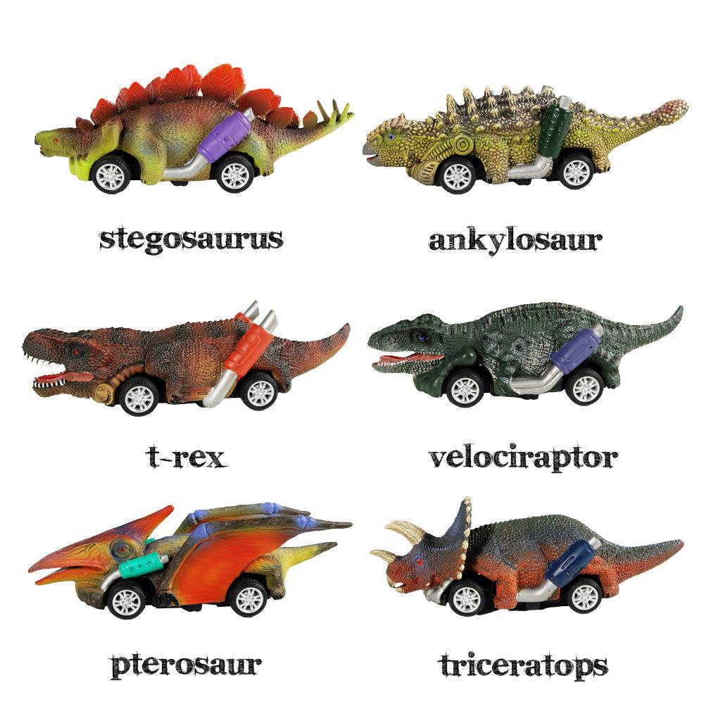 Dinozauru kravas automašīnu komplekts bērniem, kuriem patīk dinozauri un automašīnas