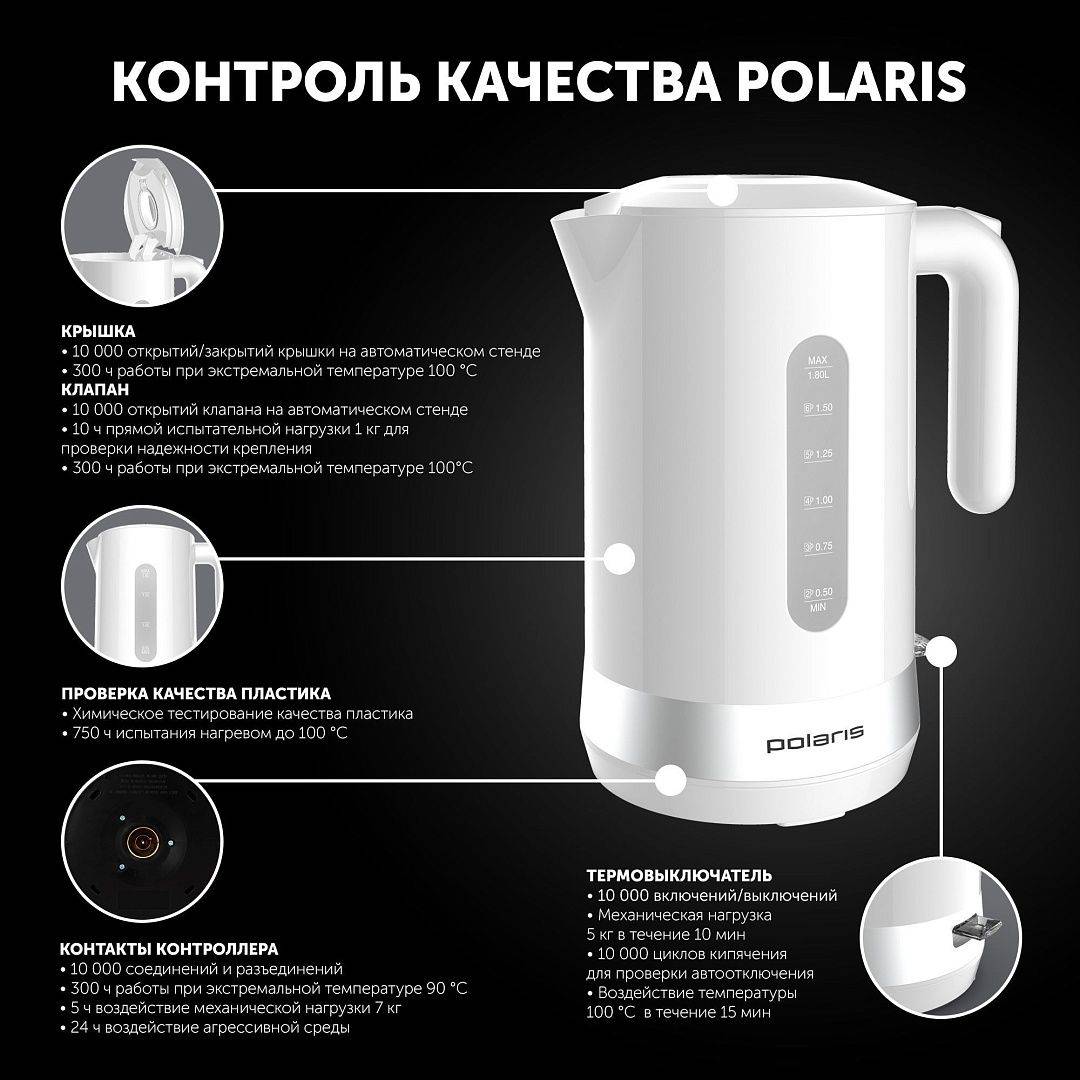 Electric Kettle with Top Fill Technology, Polaris PWK 1803C - NETTRADEHOUSE