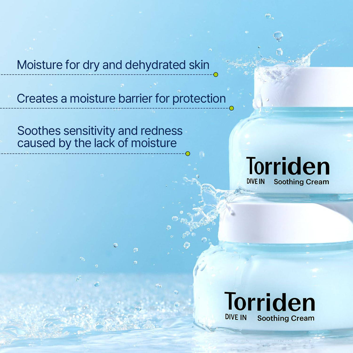 Torriden DIVE-IN Low Molecular Hyaluronic Acid Soothing Cream 100ml - NETTRADEHOUSE