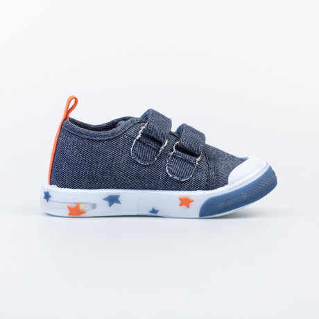 Blue sneakers for boys, textile, Kotofey 131166-11