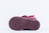 Burgundy infant toddler boots, genuine leather, Kotofey 152178-32