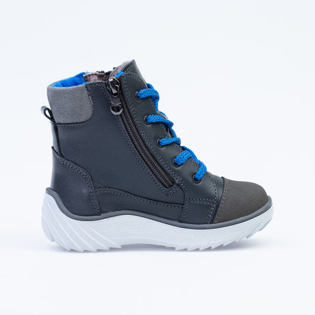 Gray-blue boots genuine leather, KOTOFEY 152266-54