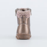 Bronze-pink boots genuine leather, KOTOFEY 152327-51