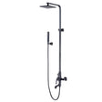 Bath and shower faucet with adjustable rod height, swivel spout and «Tropical rain» shower head LEMARK LM6262ORB 1